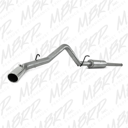 MBRP 2009 Chev/GMC 1500 4.8/5.3L EC/CC (excluyendo 8 cama) Cat Back Single Side
