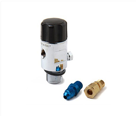 Sistema de óxido nitroso - Mini válvula de botella de nitroso Hi-Flo NOS para botellas de 1 lb, 2 lb y 2.5 lb de 3/4" (16145NOS)