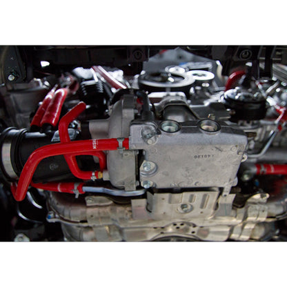 Mishimoto 2015 Subaru WRX Kit de mangueras auxiliares de refrigerante de radiador de silicona roja