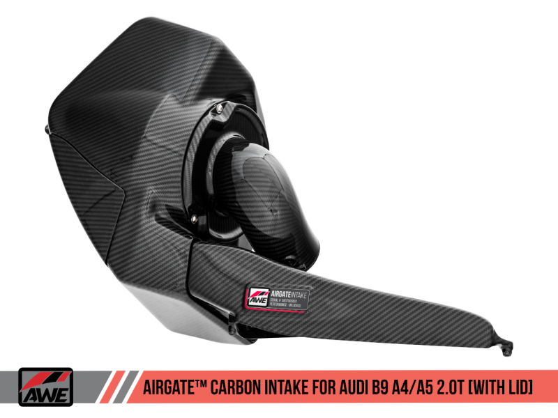 AWE Tuning Audi B9 A4/A5 2.0T Quattro Carbon Fiber AirGate Admisión con tapa