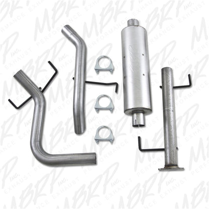 MBRP 2007-2009 Toyota FJ 4.0L V6 Cat Back Single Rear Exit Off-Road Tail Sin punta