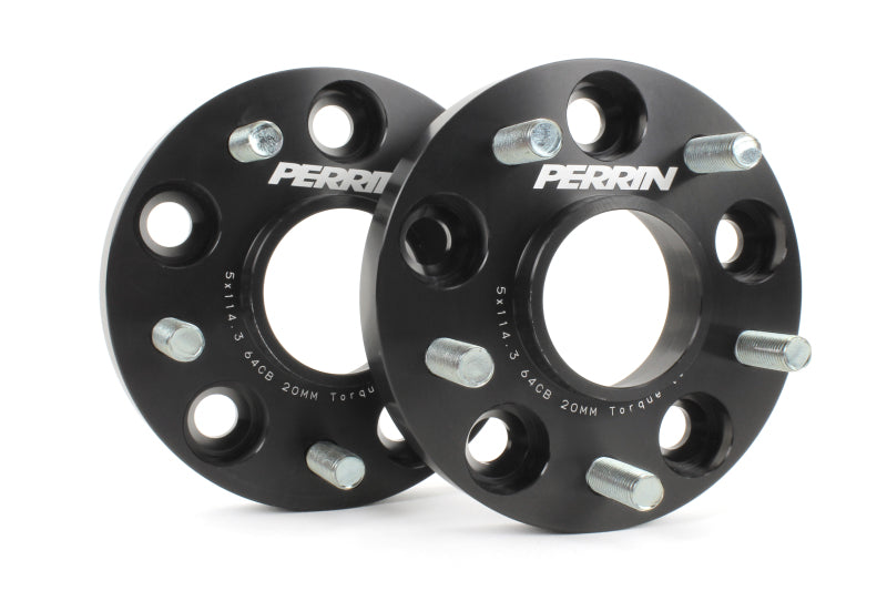 Perrin 17-18 Honda Civic Si 64.1mm Hub 5x114.3 20mm Espaciadores de rueda (un par)
