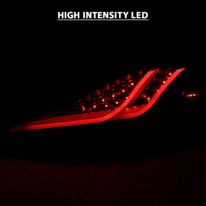 Lanternas traseiras de LED ANZO 10-13 Hyundai Genesis 2DR Smoke