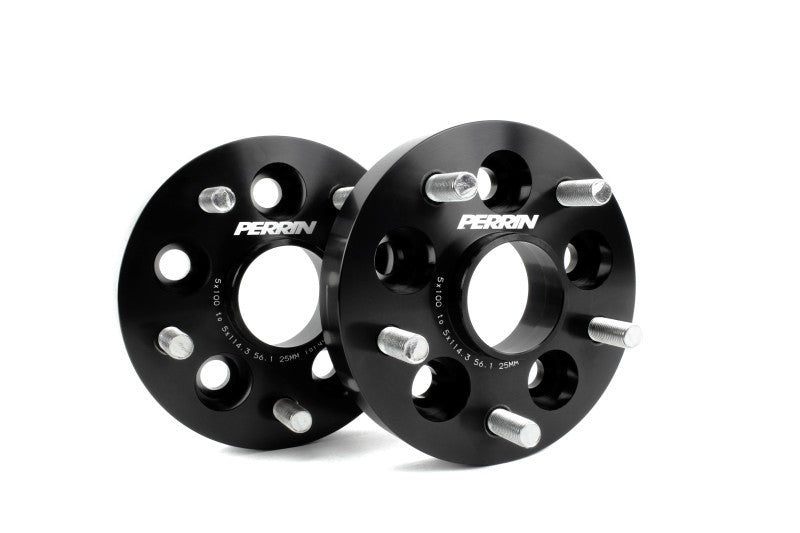 Adaptador de roda Perrin tipo aparafusado de 25 mm 5x100 a 5x114,3 com cubo de 56 mm (conjunto de 2)