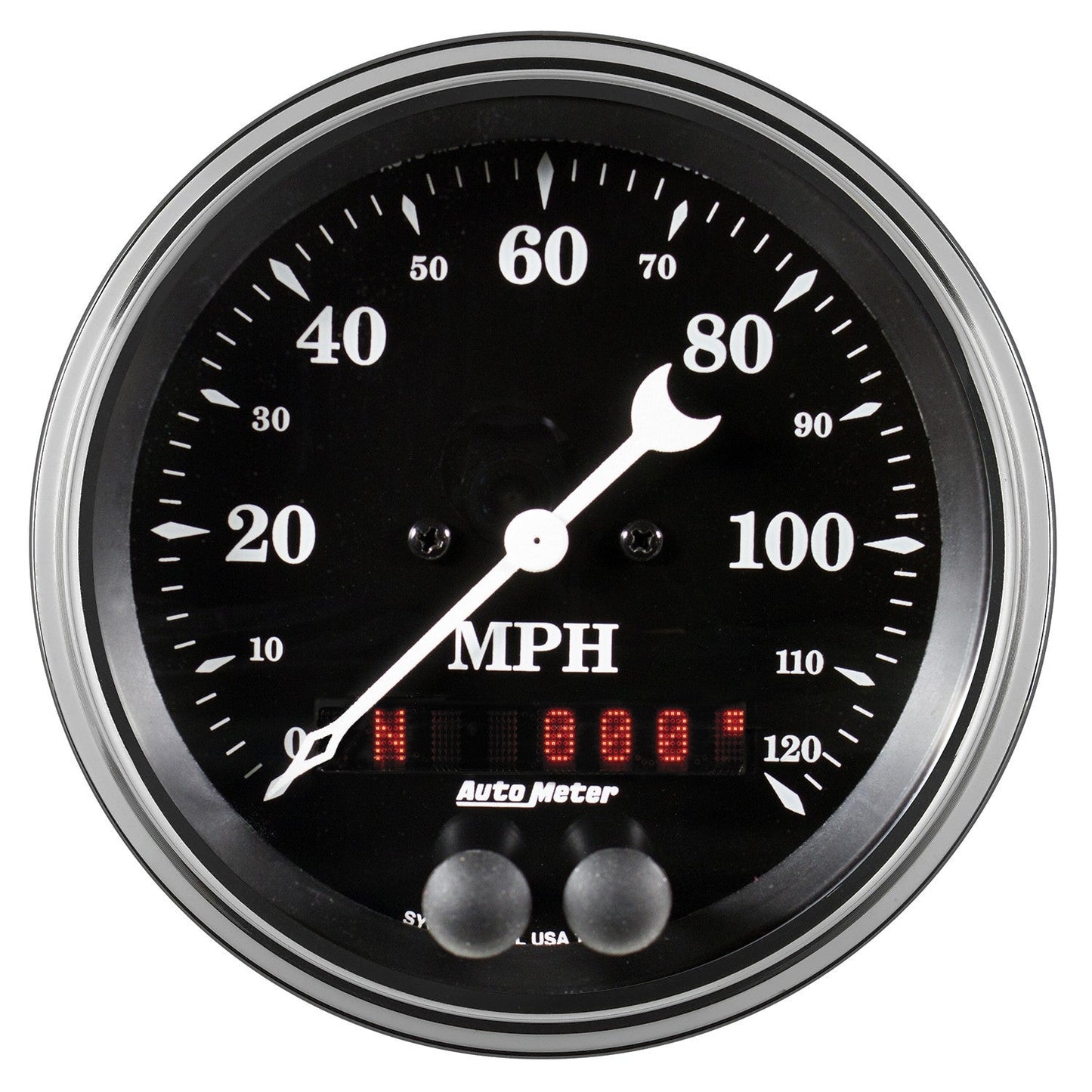 AutoMeter - 3-3/8" GPS SPEEDOMETER, 0-120 MPH, OLD TYME BLACK (1749)