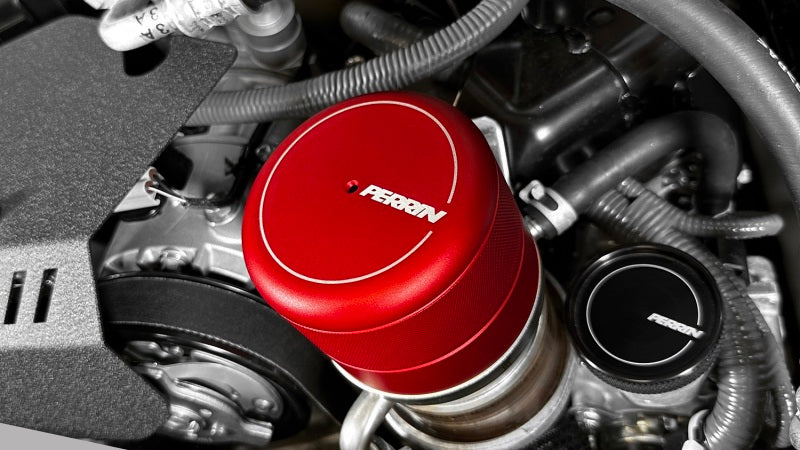 Tampa do filtro de óleo Perrin 2015+ Subaru WRX/STI - vermelha