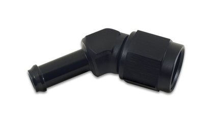 Adaptador vibrante de -8AN para 3/8 pol. Mangueira rebarba de 45 graus - preto anodizado