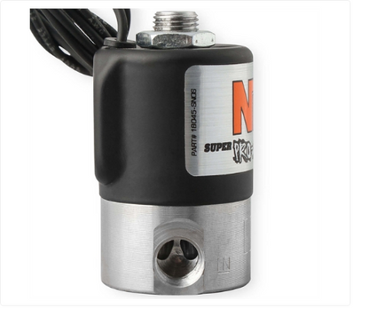 Sistema de óxido nitroso - NOS Super Pro-Shot Solenoide nitroso Acabado en negro (18045BNOS)