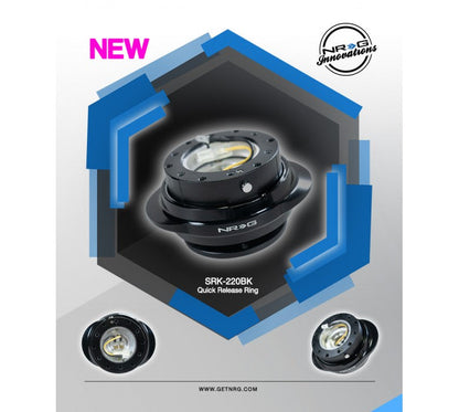 NRG - CUERPO NEGRO CON ANILLO NEGRO BRILLANTE INVADER (SRK-220BK)