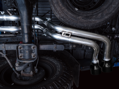 Escape AWE 16-22 Toyota Tacoma 0FG Catback c/ BashGuard - ponteiras duplas pretas Diamond