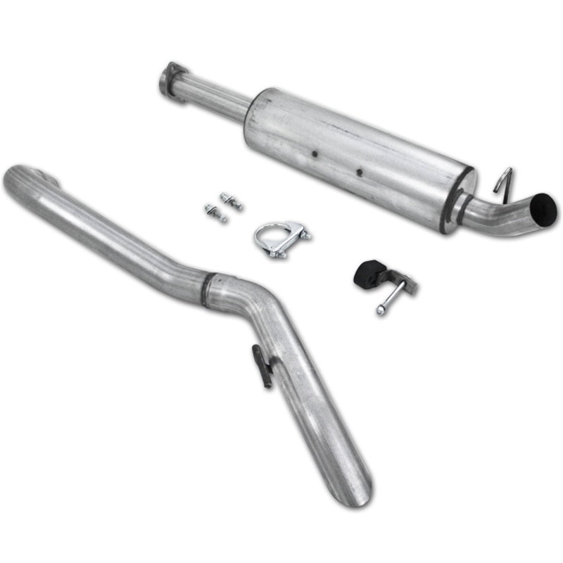 MBRP 04-06 Jeep Wrangler (TJ) Unlimited 4 0L I-6 Cat Back Escape aluminizado simple