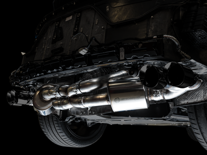 AWE Tuning 2020 Chevrolet Corvette (C8) Touring Edition Escape - Quad Diamond Black Tips