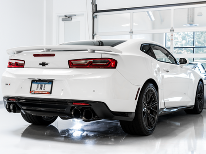 AWE Tuning 16-19 Chevy Camaro SS Res Cat-Back Exhaust-Touring Edition (Quad Diamond Black Tips)
