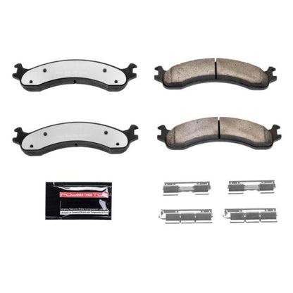 Power Stop 00-02 Dodge Ram 2500 Front Z36 Camión y pastillas de freno de remolque con hardware