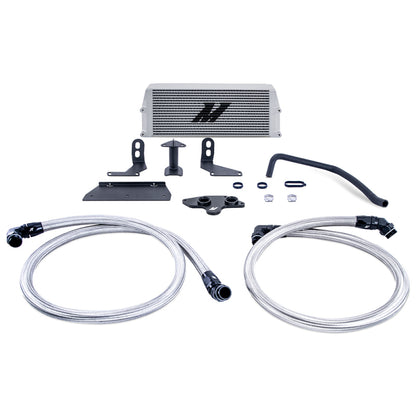 Kit de refrigerador de óleo Mishimoto 11-19 Ford 6.7L Powerstroke Performance - Prata
