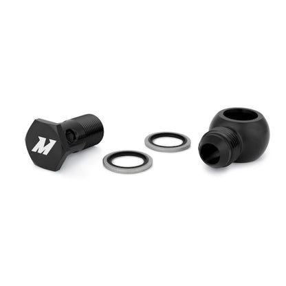 Encaixe Mishimoto M20 x -10AN Preto Banjo c/ Parafuso