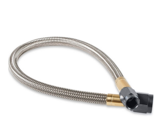 Nitrous Oxide System - NOS Stainless Steel PTFE Braided Hose with -4 AN to -3 AN Black Hose Ends (15345BNOS)