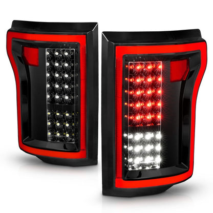 ANZO 2015-2016 Ford F-150 LED lanternas traseiras pretas
