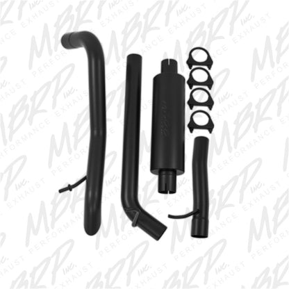 MBRP 2007-2009 Jeep Wrangler (JK) 3.8L V6 4 dr Off-Road Tail Pipe Silenciador antes del eje