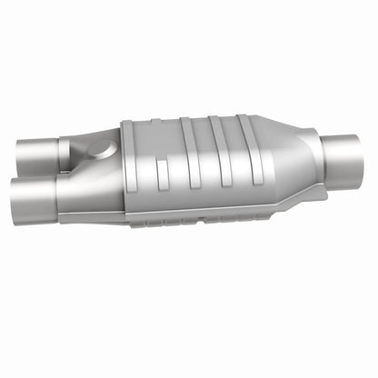 MagnaFlow Universal Catalytic Converter 2inch Inlet/2.5inch Outlet Dual/Single Oval Shape