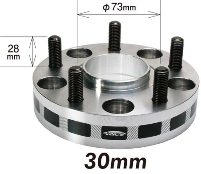 Project Kics 30mm Thick 12x1.50 60mm Hub 5x114.3 Wide Tread Spacers