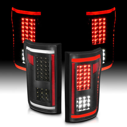 ANZO 2015-2017 Ford F-150 LED lanternas traseiras pretas
