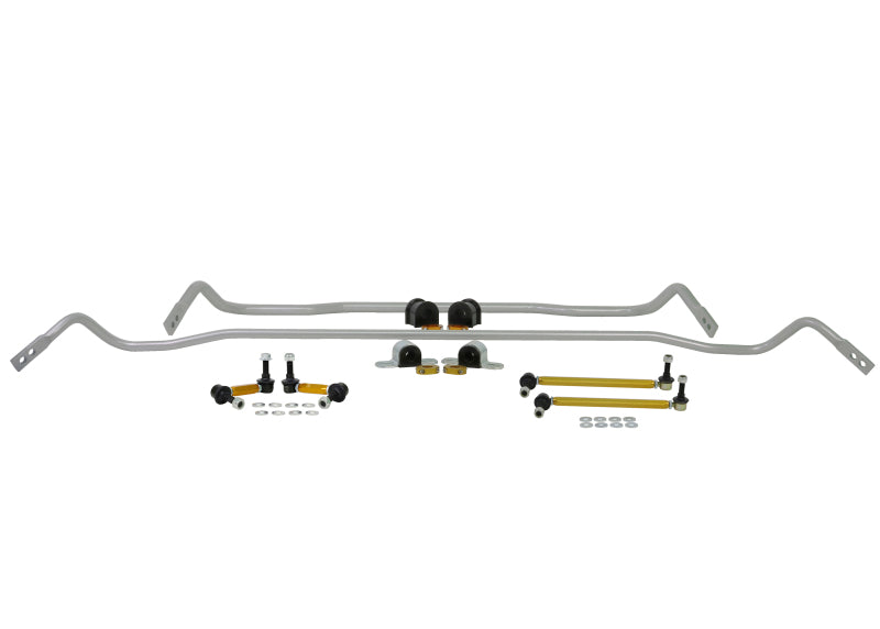 Whiteline 18-19 Kia Stinger (Incl. GT/GT1/GT2/Premium) Kit de barra estabilizadora delantera y trasera con enlaces finales