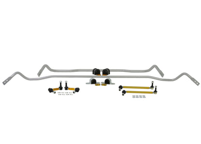 Whiteline 18-19 Kia Stinger (Incl. GT/GT1/GT2/Premium) Kit de barra estabilizadora delantera y trasera con enlaces finales