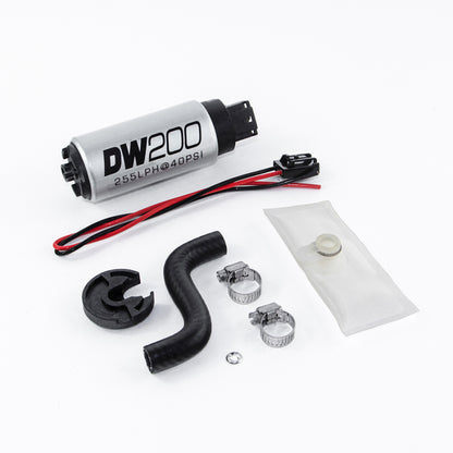 Bomba de combustível no tanque DeatschWerks 85-97 Ford Mustang 255 LPH DW200 com kit de instalação
