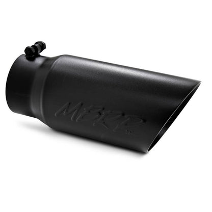 MBRP Universal Tip 5 OD Dual Wall Angled 4 entrada 12 longitud - Acabado negro