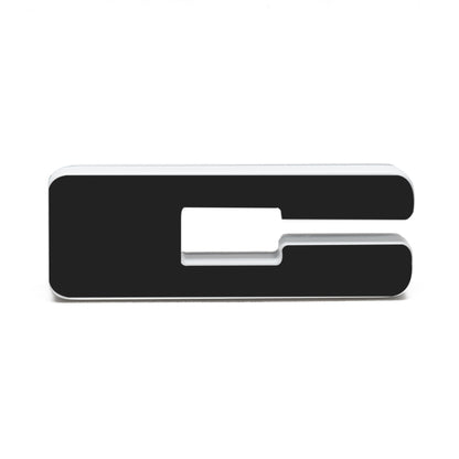 ORACLE Lighting Universal Illuminated LED Letter Badges - Matte Blk Surface Finish - C