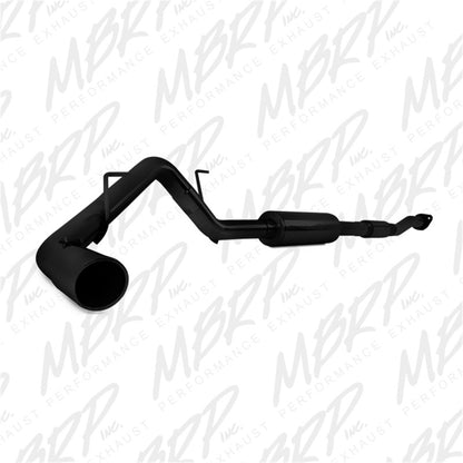 MBRP 11-14 Ford F150 3in Cat Back Sistema de escape con revestimiento negro de salida de un solo lado