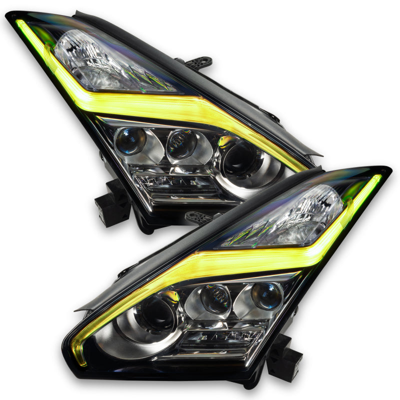 Oracle 1521 Nissan GTR RGB+W (Lightning Bolt) Headlight DRL Upgrade Kit ColorSHIFT 2