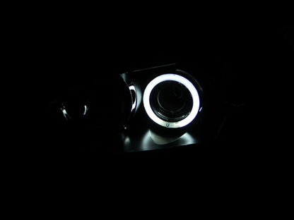 ANZO 2004-2008 Mazda 3 Projetores Faróis c/ Halo Black (CCFL)