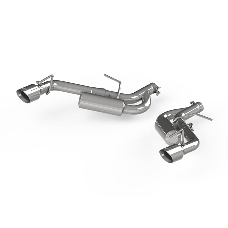 MBRP 16-19 Chevrolet Camaro 2.5in Sistema de escape trasero de eje no NPP de aluminio - Puntas de pared doble de 4in