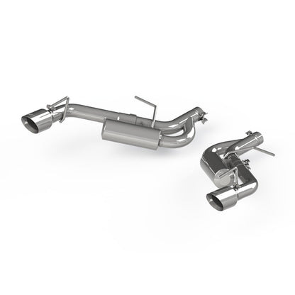 MBRP 16-19 Chevrolet Camaro 2.5in Sistema de escape trasero de eje no NPP de aluminio - Puntas de pared doble de 4in