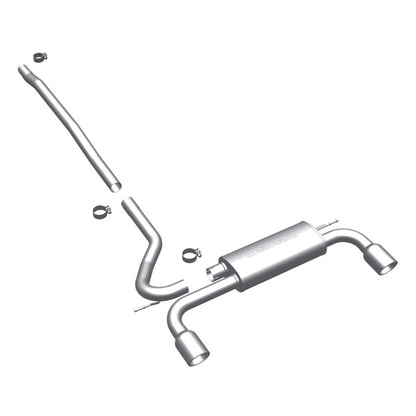 MagnaFlow Mini Countryman Salida trasera doble dividida Escape de rendimiento Cat-Back de acero inoxidable