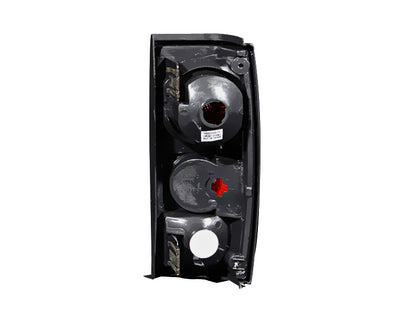 ANZO 1982-1994 Chevrolet S-10 Lanternas traseiras cromadas