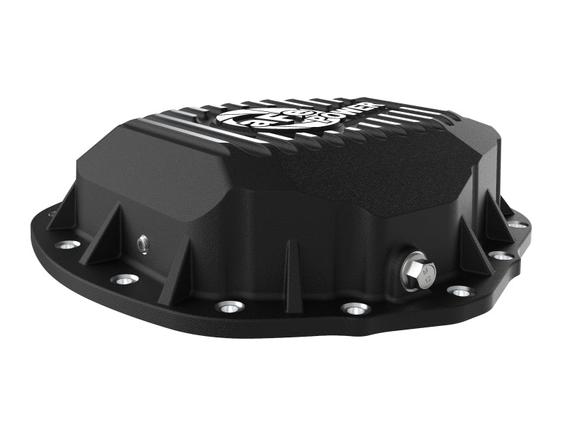 aFe 2020 Chevrolet Silverado 2500 HD Cubierta del diferencial trasero Negro; Serie Pro con aletas mecanizadas