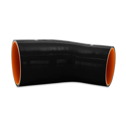 Acoplador reductor de silicona Mishimoto 45 grados 3in a 3.75in - Negro