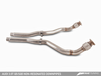 AWE Tuning Audi 8R 3.0T Downpipes não ressonados para Q5 / SQ5