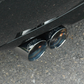 AWE Tuning Audi B7 A4 3.2L Touring Edition Quad Tip Exhaust - Diamond Black Tips