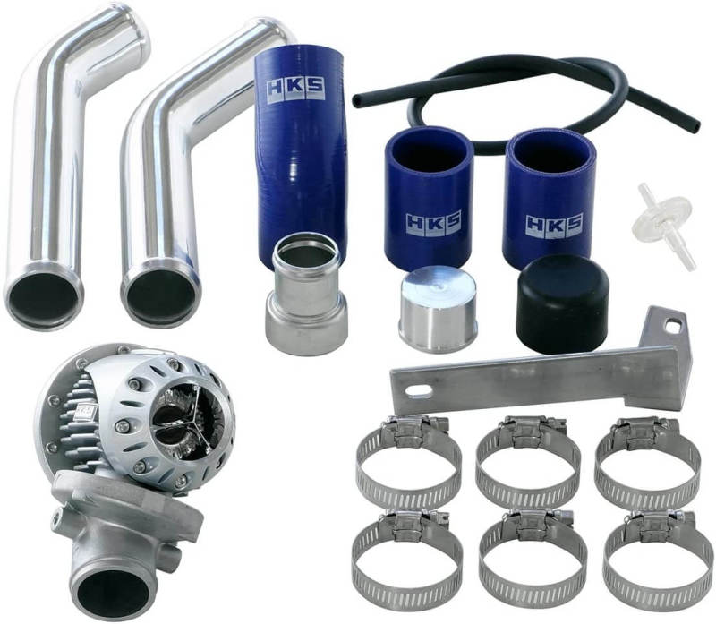 Kit HKS 08+ Evo 10 SSQV4 BOV Incluye 2 tubos de aluminio pulido