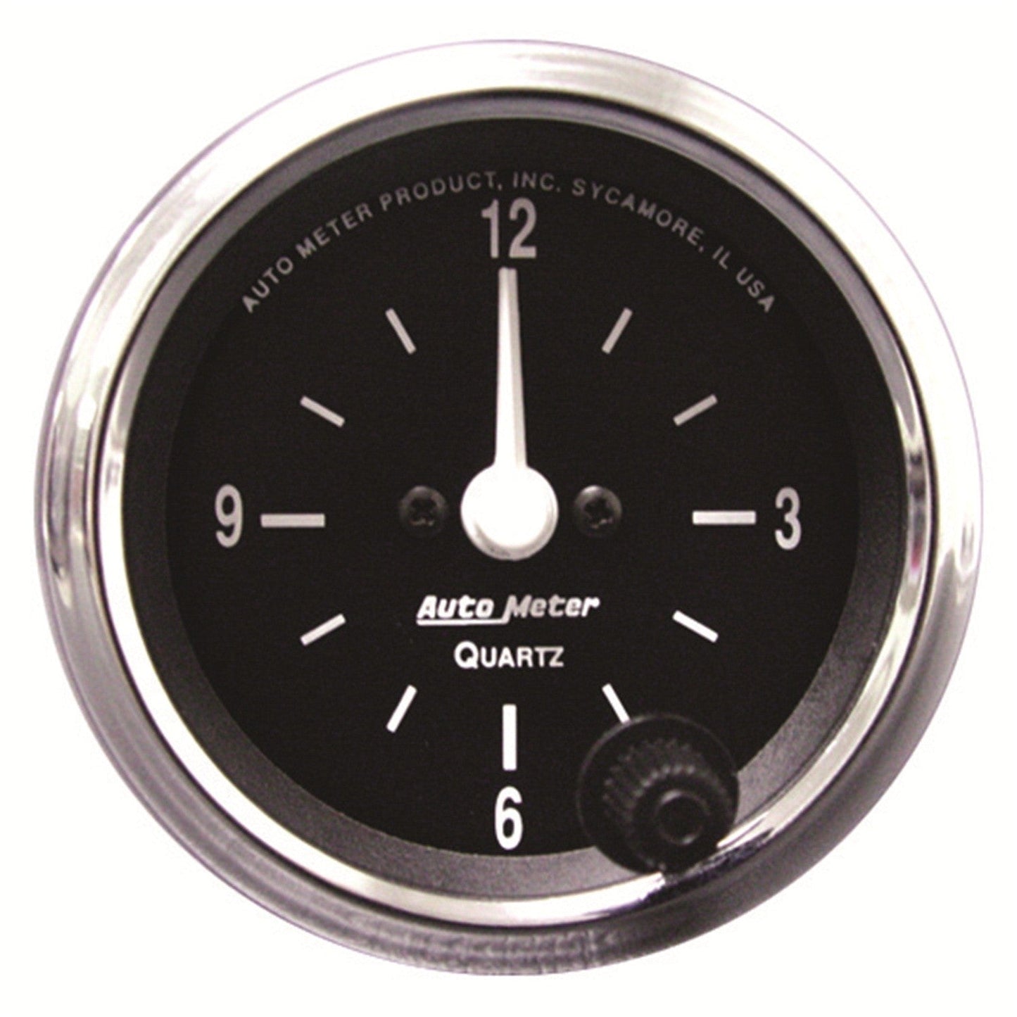 AutoMeter - 2-1/16" CLOCK, 12 HOUR, COBRA (201019)