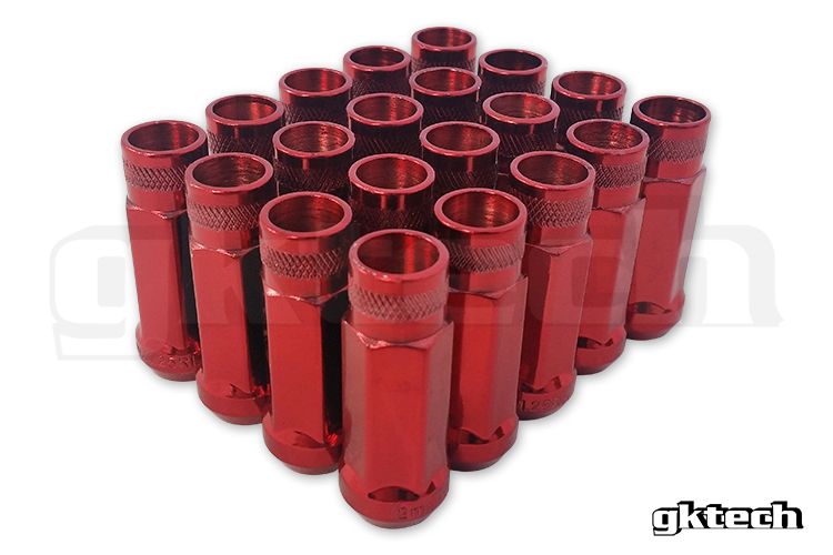 GKTech - RED - OPEN ENDED LUG NUTS (PACK OF 20)