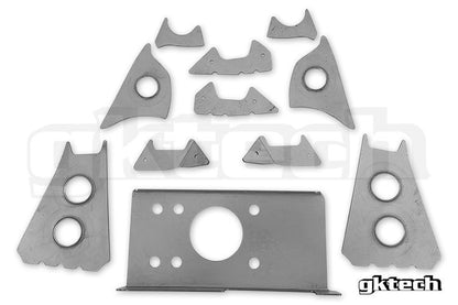 GKTech - V2 S13 240SX/R32 SKYLINE SUBFRAME WELD IN REINFORCEMENT PLATES