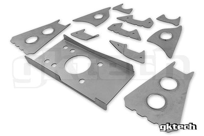 GKTech - V2 S13 240SX/R32 SKYLINE SUBFRAME WELD IN REINFORCEMENT PLATES