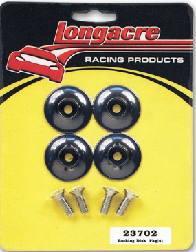 Longacre Racing - Discos de apoio para suportes de spoiler usados ​​para suportar Lexan Spoiler OU (23702)