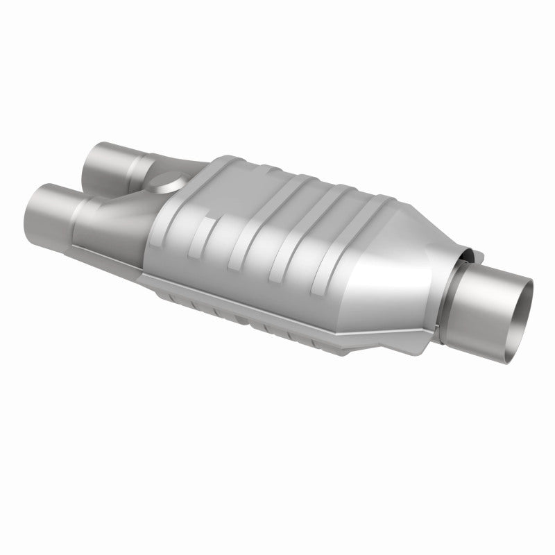 MagnaFlow Universal Catalytic Converter 2inch Inlet/2.5inch Outlet Dual/Single Oval Shape