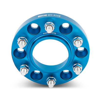 Espaçadores de roda off-road suportados por Mishimoto - 6x139,7 - 93,1 - 25 mm - M12 - azul